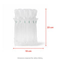 Air Column Bag 23 x 18 cm - 12 Pieces, inflated, dimensions measured flat